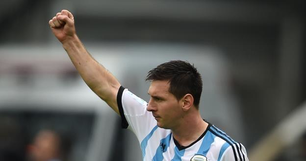 Lionel Messi na MŚ w Brazylii /AFP