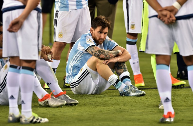 Lionel Messi po zakończeniu finału Copa America /AFP