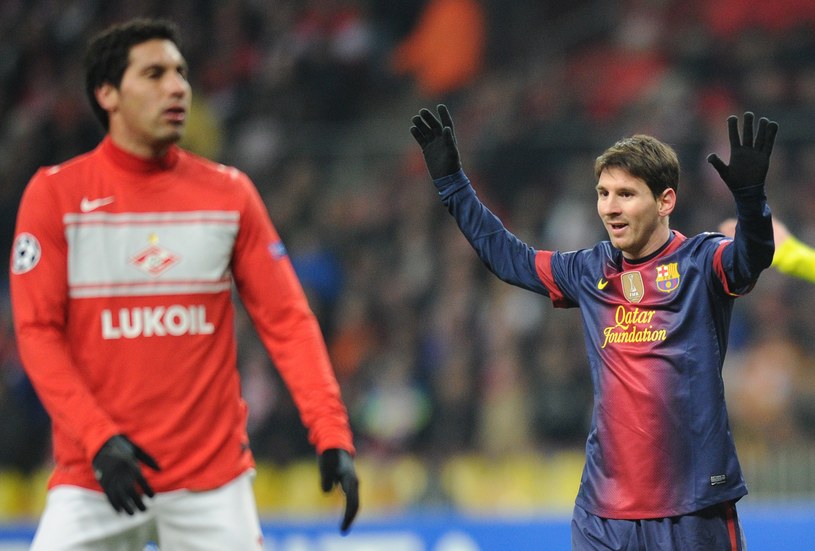 Lionel Messi strzelił dwa gole Spartakowi Moskwa /AFP