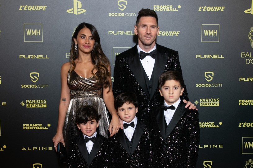 Lionel Messi z rodziną /Aurelien Meunier /Getty Images