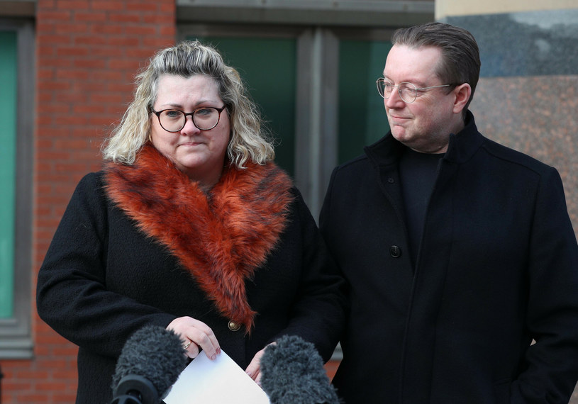 Lisa i Russell Squire podczas procesu w sprawie zabójstwa ich córki /Peter Byrne/Press Association /East News