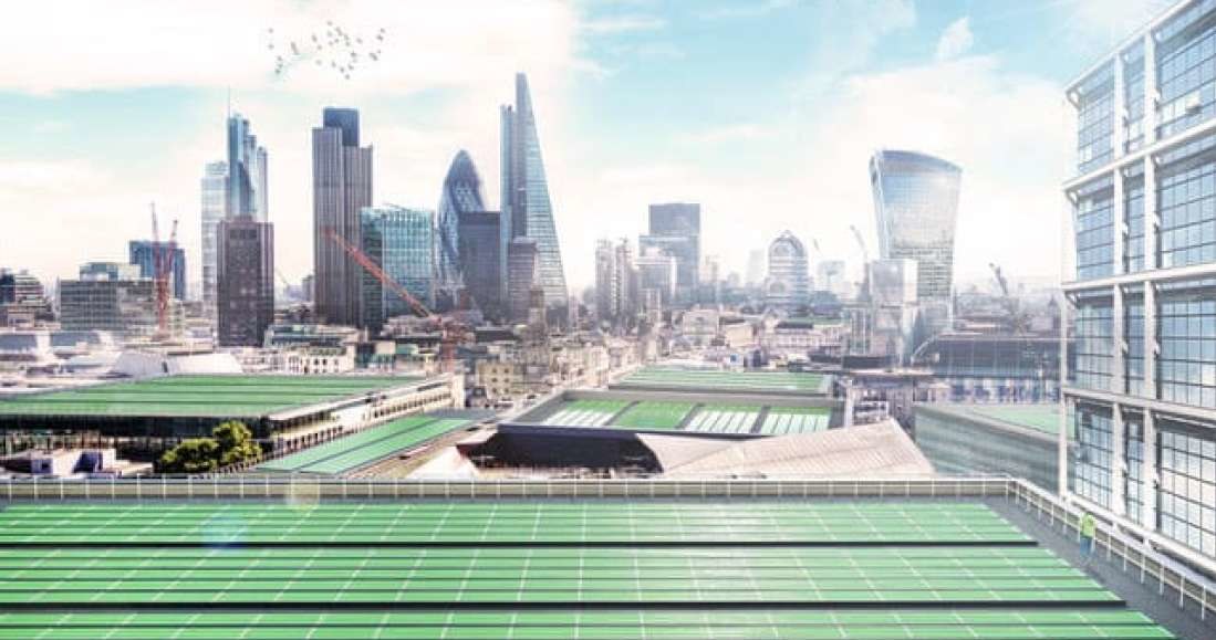 Liście biosolarne mogą wkrótce pojawić się w wielu europejskich miastach - na razie są w Londynie /materiały prasowe
