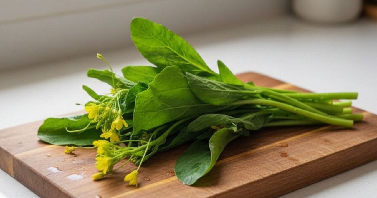 Liście gorczycy mają wyrazisty smak i można zastąpić nimi szpinak /Rsi_Design /Canva Pro