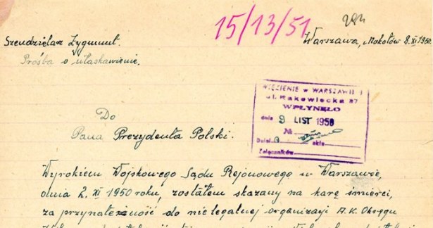 List "Łupaszki" do Bieruta /Archiwum Akt Nowych