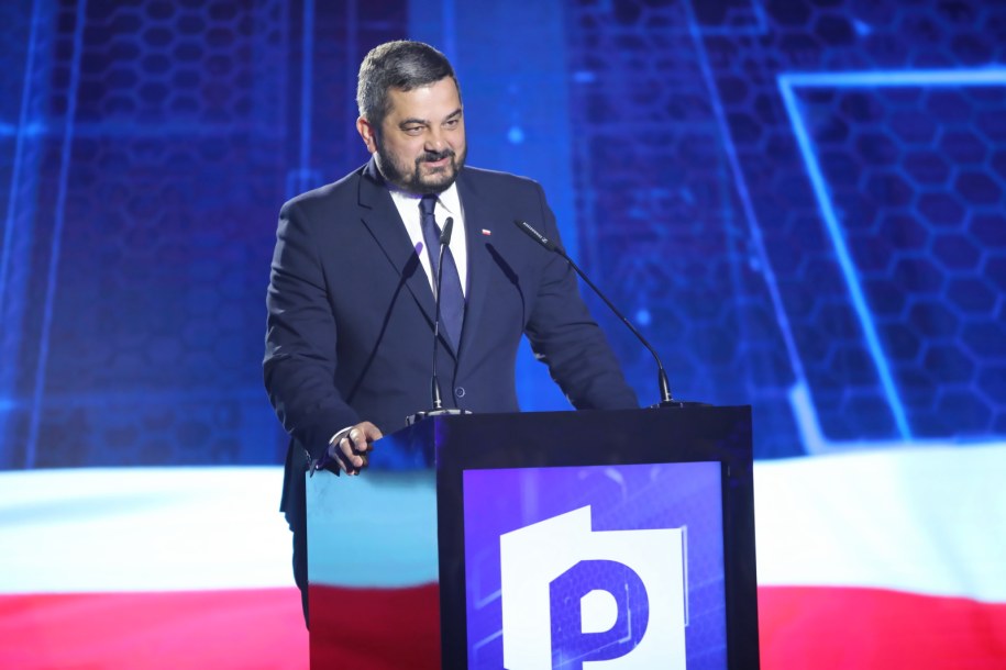 List od Jarosława Kaczyńskiego odczytał Krzysztof Sobolewski /Wojciech Olkusnik  /PAP