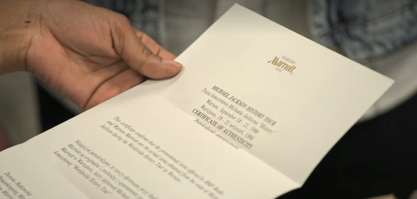 List potwierdzający z hotelu Marriott w sprawie szmatek do demakijażu Jacksona /Netflix /