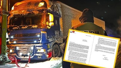 List przewoźników w sprawie paraliżu na S7. "Narracja rządu krzywdząca dla kierowców"