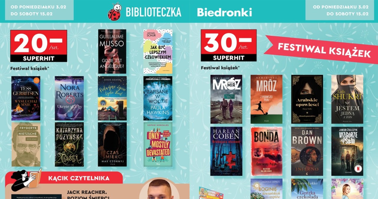 Literackie perełki od 10 zł! Takiej promocji w Biedronce jeszcze nie było! /Biedronka /INTERIA.PL