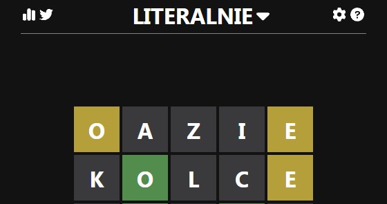 Literalnie, czyli polskie Wordle /INTERIA/materiały prasowe