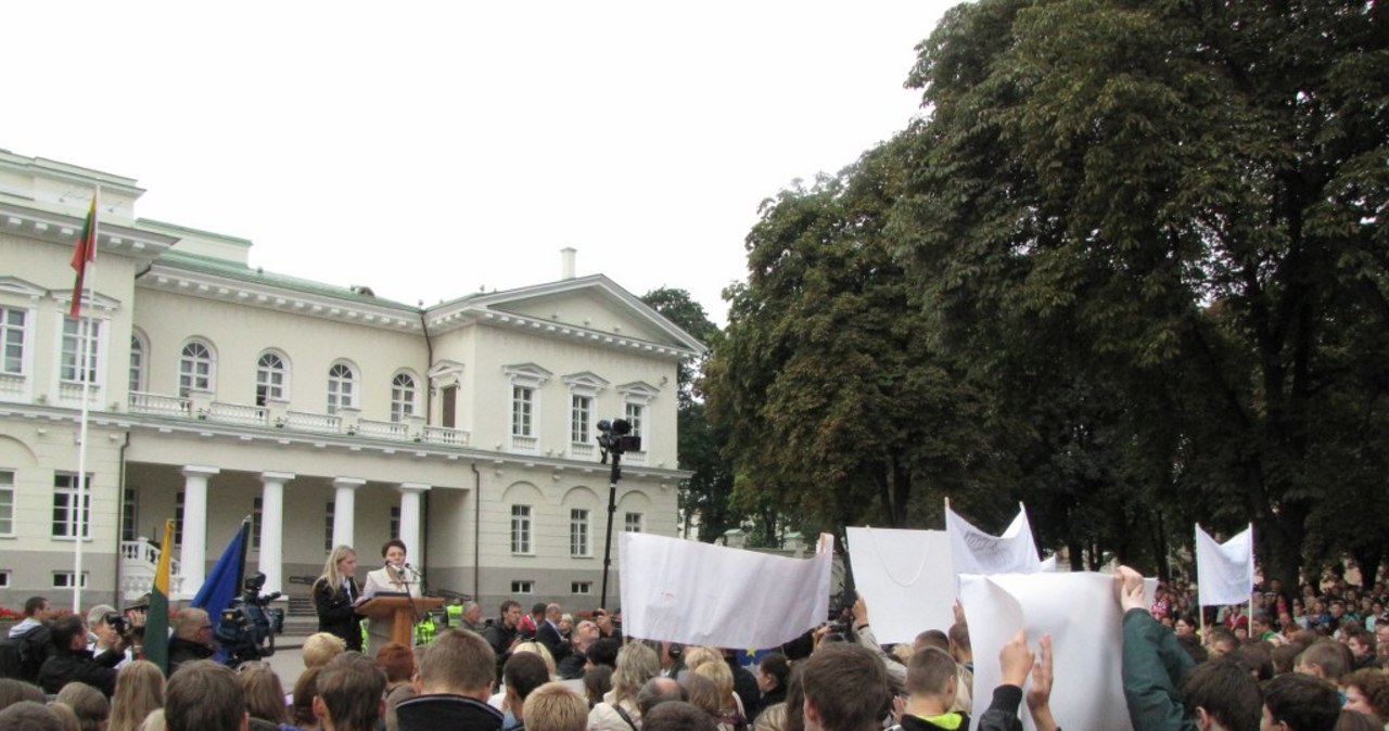 Litwa: Protest rodziców polskich dzieci 