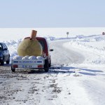 Lodowa droga przez Bałtyk. Wytyczono 17 km trasę po zamarzniętym morzu