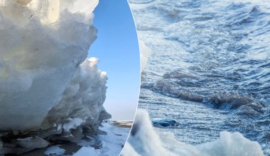 "Lodowe tsunami" na plaży w Mikoszewie. Rzadkie zjawisko nad Bałtykiem