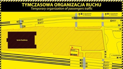 Łódź Kaliska z dworcem tymczasowym
