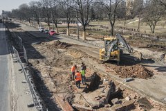 Łódź odkrycia na Bulwarach Północnych