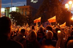 Łódź: Protest przeciwko zmianom w sądownictwie