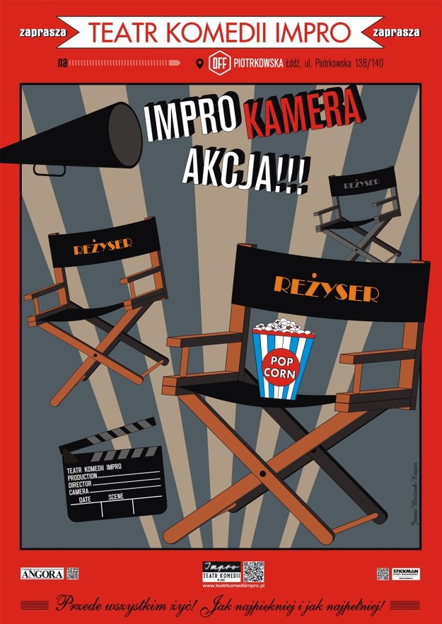 Łódzki Teatr Komedii IMPRO zaprasza na nowy spektakl improwizowany - tym razem będzie można zagrać w... filmie /Teatr Komedii Impro /Materiały prasowe