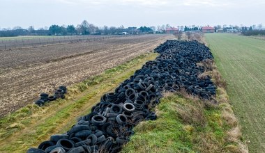 Łódzkie: Nielegalne składowisko opon