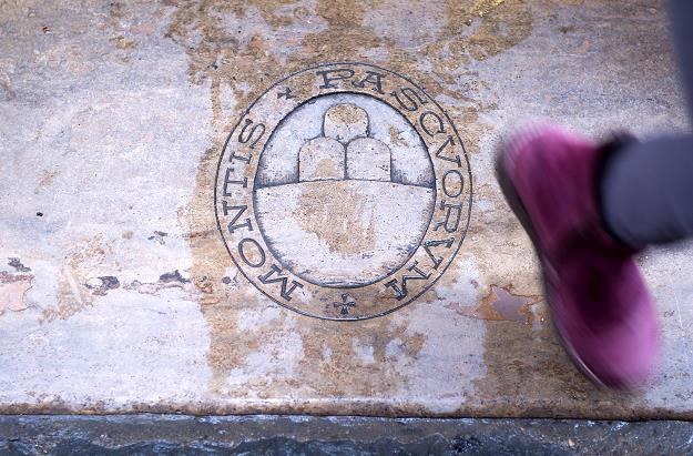 Logo Banca Monte Paschi di Siena. Fot. Marco Secchi  Stringer /Getty Images/Flash Press Media