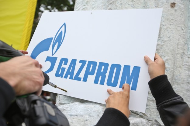 Logo Gazpromu /Rafał Guz /PAP