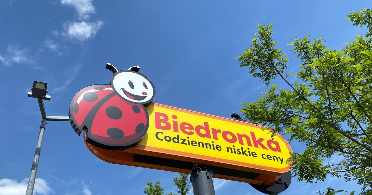 Logo sklepu Biedronka zlokalizowanego w Poznaniu przy ulicy Naramowickiej /Przemysław Terlecki /INTERIA.PL