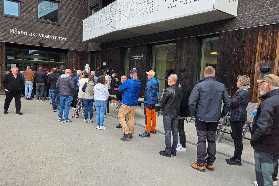 Lokal wyborczy w Lillestrom w norwegii. /PAP/EPA