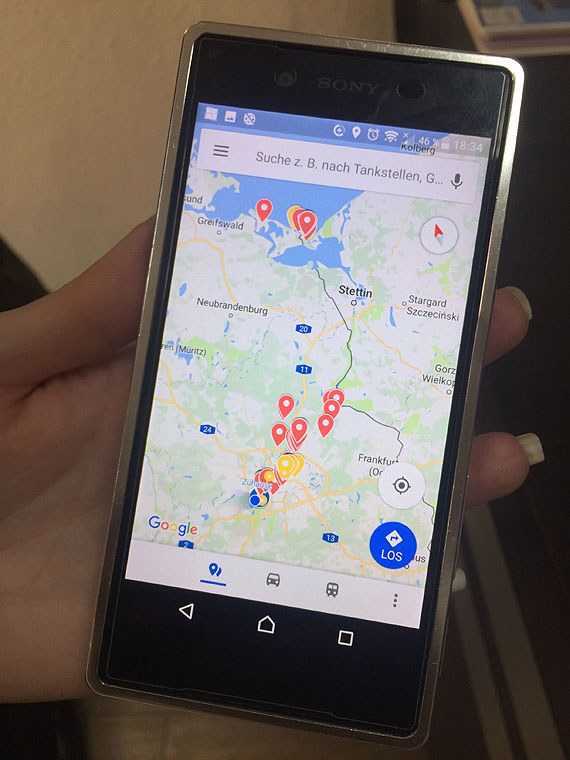 Lokalizacje, gdzie pies był wcześniej widziany /Sławomir Ryfczyński /iswinoujscie.pl