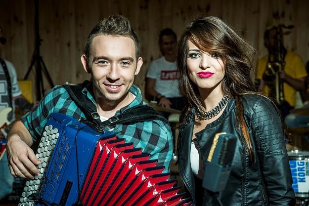 Lolek (Enej) i Daria Jaworska /RMF FM