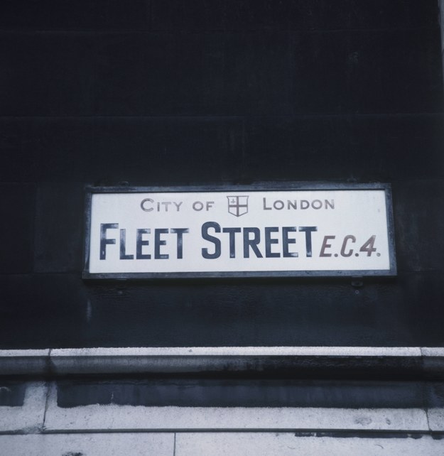 Londyńską Fleet Street opuścili ostatni dwaj dziennikarze /Photoshot    /PAP/EPA
