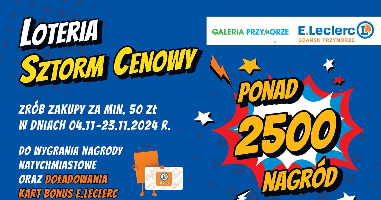 Loteria Sztorm Cenowy w Galerii Przymorze /materiały prasowe /INTERIA.PL