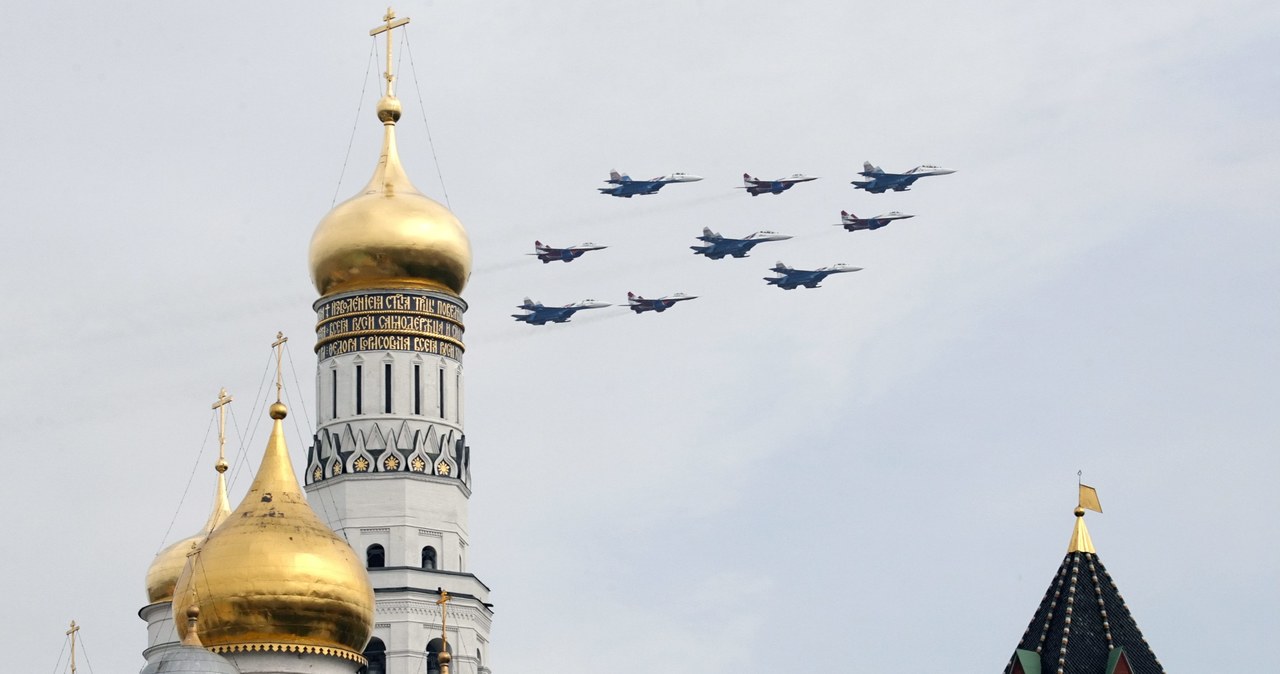 Lotnicze ćwiczenia nad Moskwą