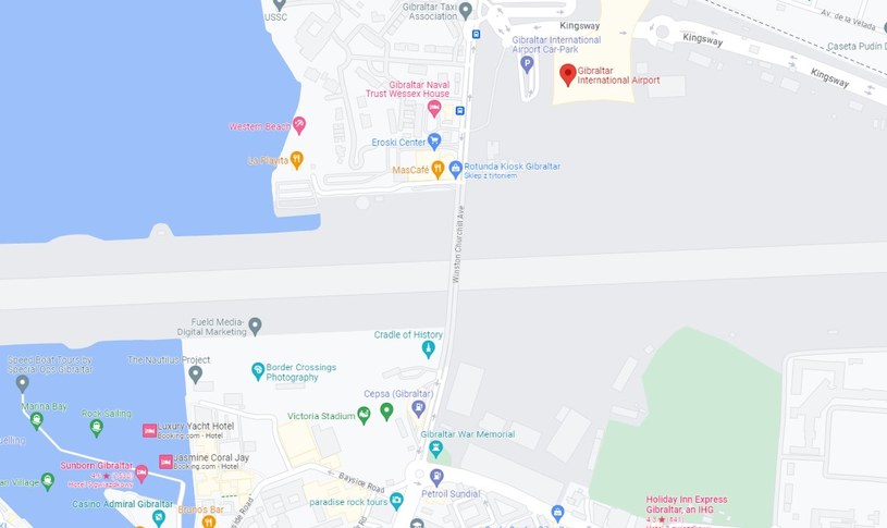 Lotnisko i droga w jednym. /Google Maps /materiał zewnętrzny