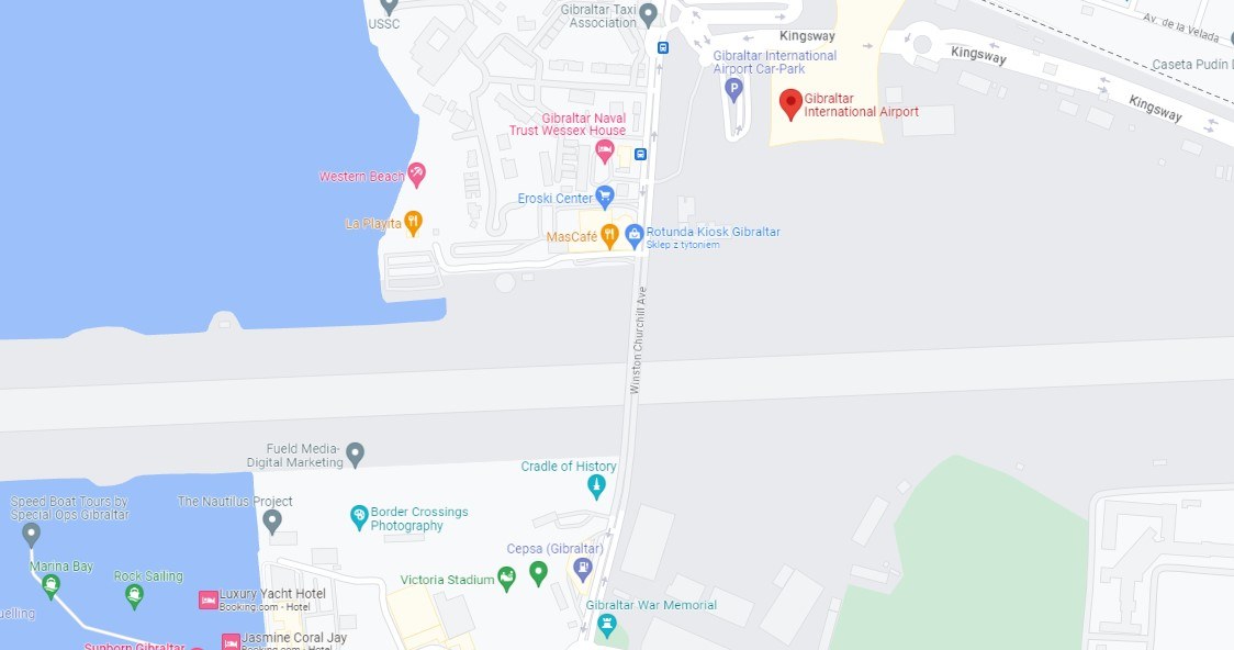 Lotnisko i droga w jednym. /Google Maps /materiał zewnętrzny