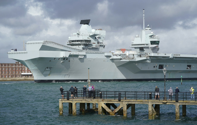 Lotniskowiec HMS Queen Elizabeth odstraszył rosyjski okręt /Andrew Matthews/Press Association /East News