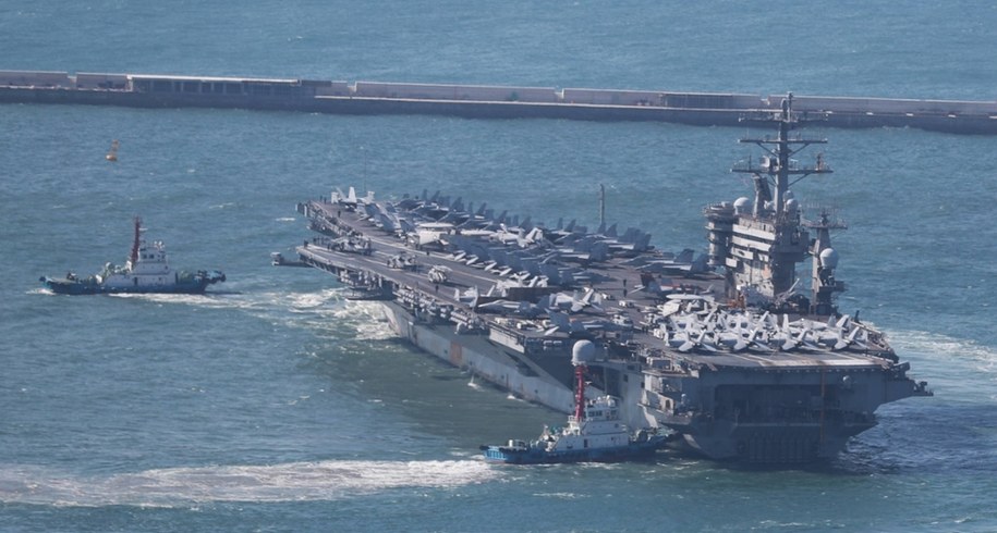 Lotniskowiec USS Nimitz /YONHAP   /PAP/EPA