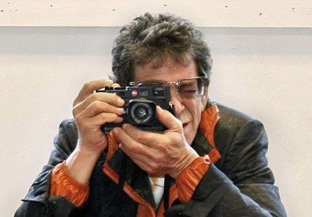 Lou Reed: "Say cheese!" /arch. AFP