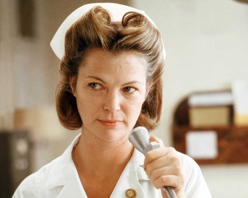 Louise Fletcher w filmie "Lot nad kukułczym gniazdem" /Silver Screen Collection/Getty Images /Getty Images