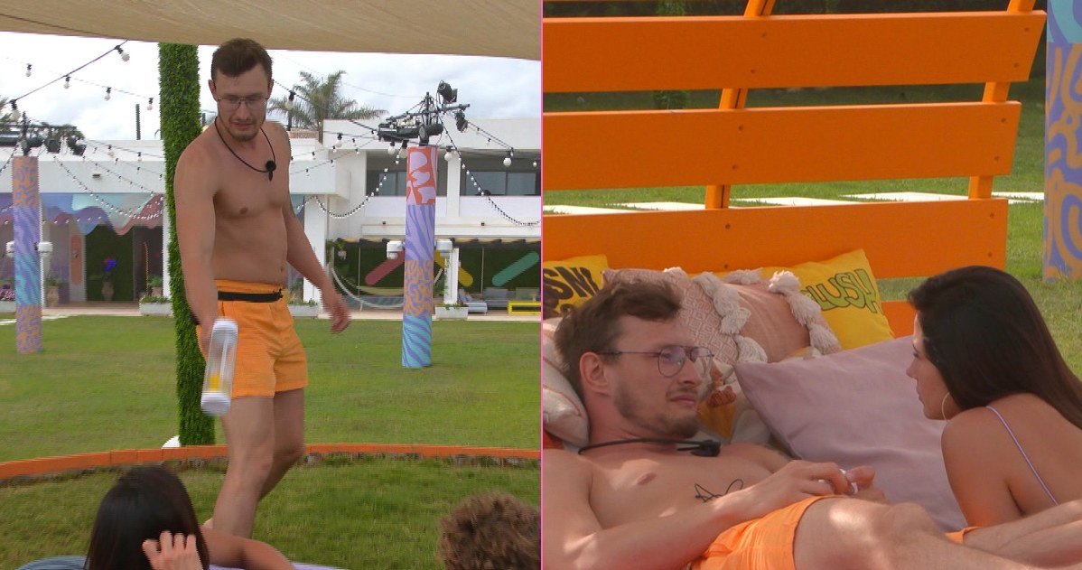 Love Island 8 - Marcin próbuje imponować Karolinie /materiały prasowe