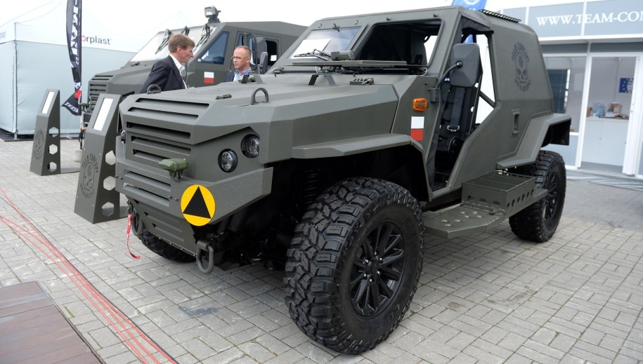 LPU Wirus 4 kryptonim Żmija zaprezentowany na XXV Międzynarodowym Salonie Przemysłu Obronnego w Centrum Kongresowym w Kielcach /Piotr Polak /PAP