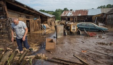 Lubelskie: Podtopienia po ulewach 