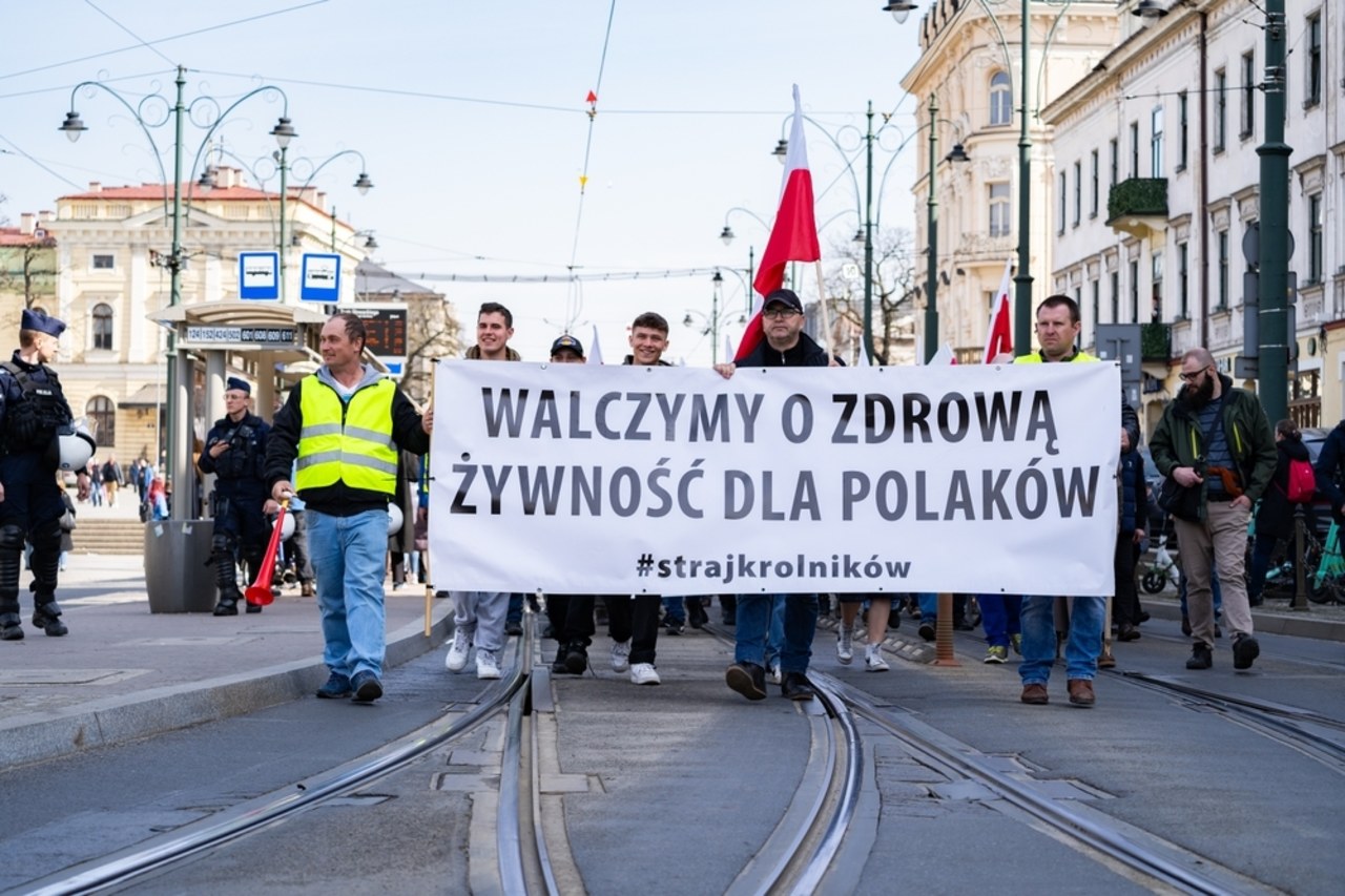 Lubelskie: Rolnicy blokowali drogi w proteście przeciwko umowie z Mercosur