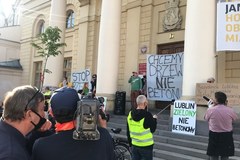 Lublin: Protest obrońców drzew