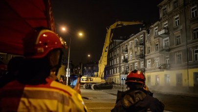 Lublin: Trwa rozbiórka części kamienicy, gdzie zawalił się strop