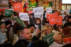 Lublin: Wiec poparcia dla prezydenta Żuka 
