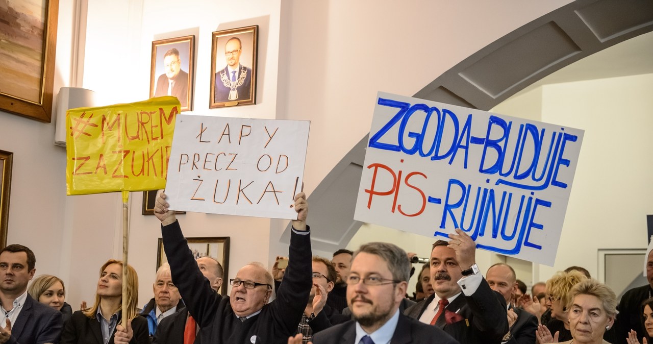 Lublin: Wiec poparcia dla prezydenta Żuka 