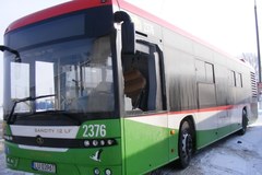 Lublin: Wypadła szyba z miejskiego autobusu