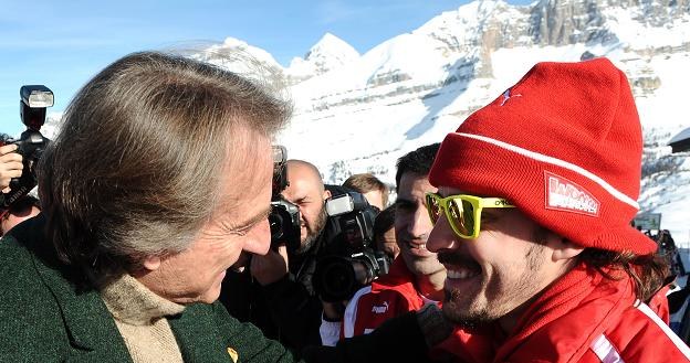 Luca di Montezemolo i Fernando Alonso /AFP