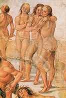 Luca Signorelli, Wskrzeszenie umarłych, fragment fresku z katedry w Orvieto 1504 /Encyklopedia Internautica