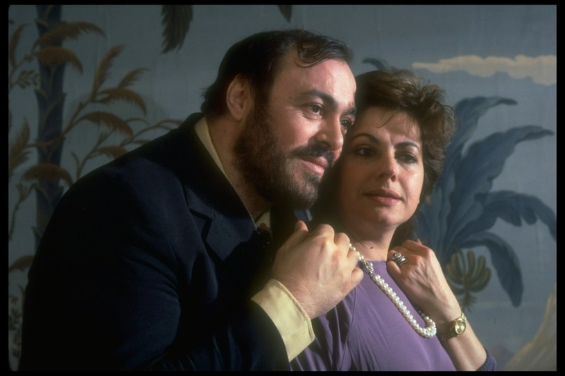 Luciano Pavarotti z pierwszą żoną - Aduą Veroni, koniec lat 70. /David Lees / Contributor /Getty Images