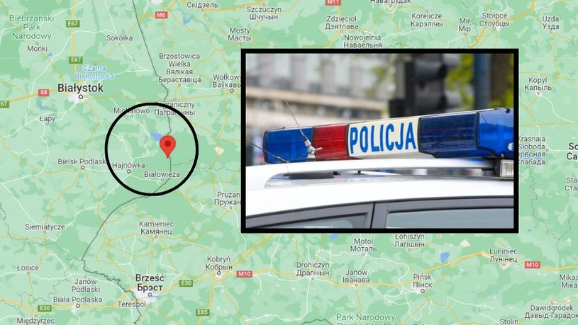 Ludzkie szczątki przy granicy z Białorusią /Mapy Google / 123RF/PICSEL /