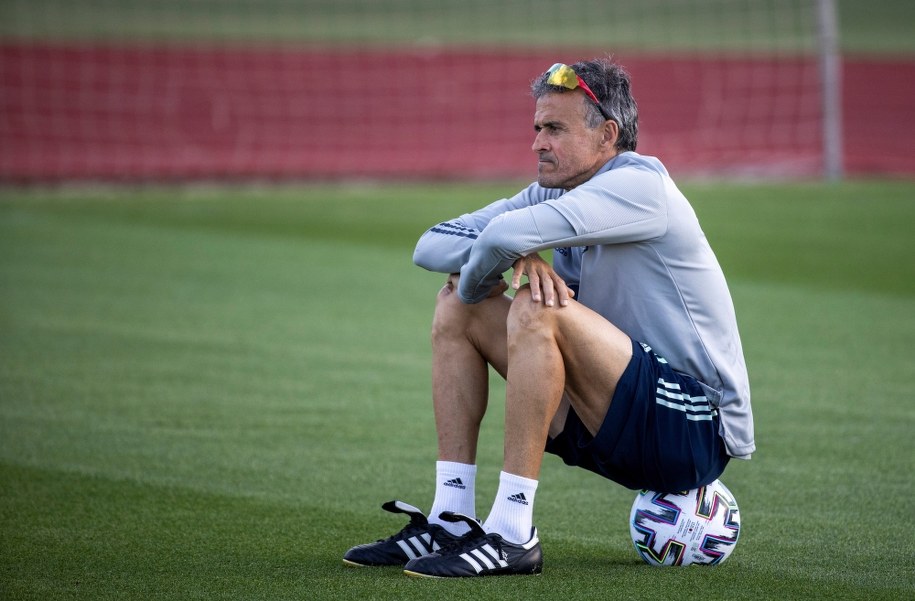 Luis Enrique podczas treningu reprezentacji Hiszpanii /PABLO GARCIA / RFEF / HANDOUT /PAP/EPA
